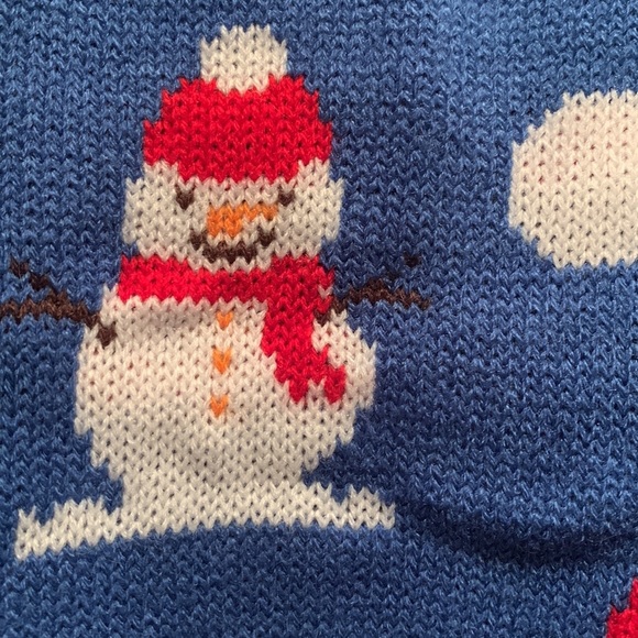 Winter Snowman Dog/Puppy Holiday Sweater, Size Medium - Picture 2 of 6